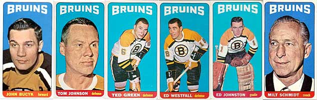 Tall Boy Hockey Cards - Boston Bruins