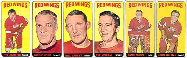 Tall Boy Hockey Cards - Detroit Red Wings