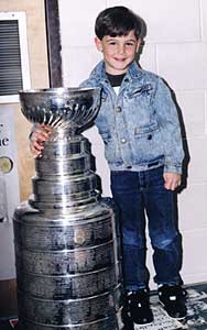 Sean Fennell with the Stanley Cup