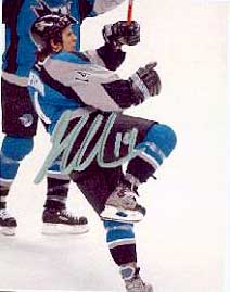 Jonathan Cheechoo Autographed Photo from the Yvon and Logan Larocque Collection