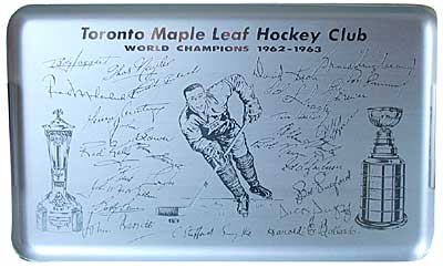 Toronto Maple Leaf Hockey Club World Champions 1962-1963 Autographed Tray
