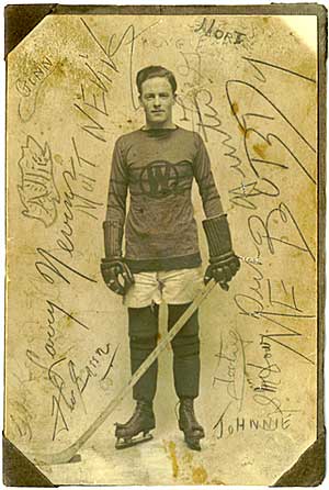 Autographed Unknown Hockey Player Photo